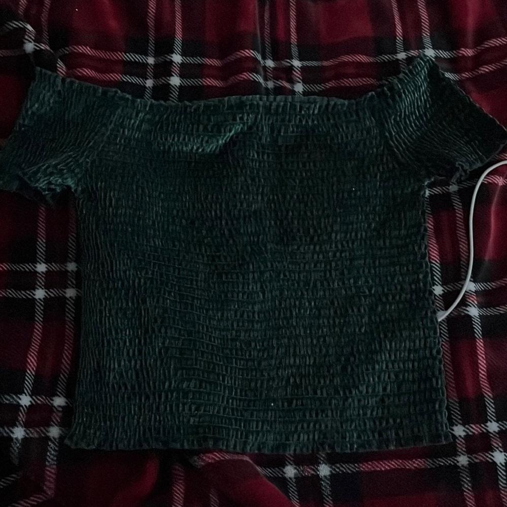 green velvet tube top